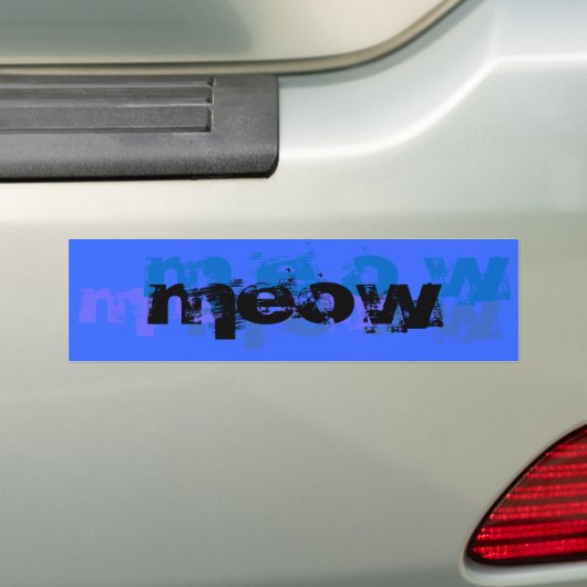MEOW-Bumpersticker Bumpersticker (Op auto)