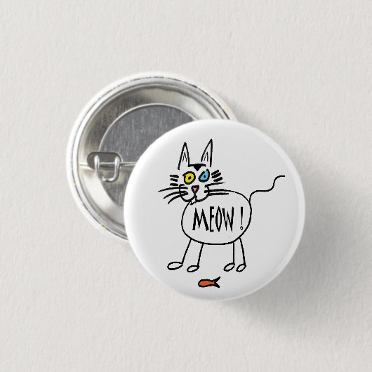 Meow Button (Voorkant /achterkant)