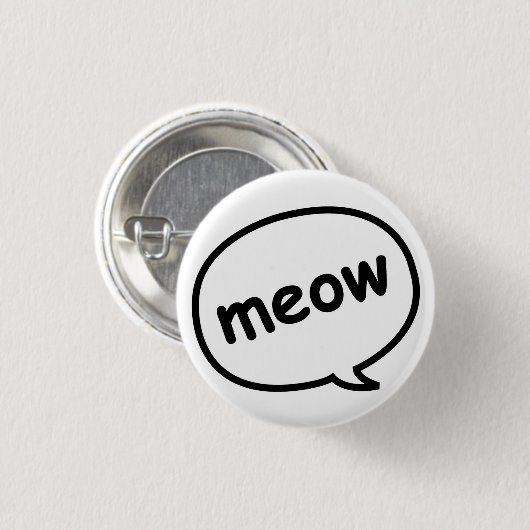 Meow Button (Voorkant /achterkant)