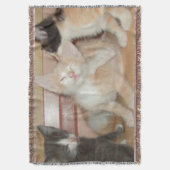 Meow Cat 10-Throw Blanket Deken (Voorkant Verticaal)