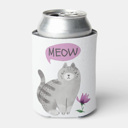 Meow Cat Blikjeskoeler (Blikje Voorkant)