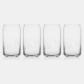 Meow Cat Blikvorm Glas (Achterkant)