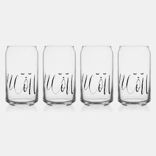 Meow Cat Blikvorm Glas