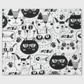 Meow Cat Cadeaupapier (Vlak)