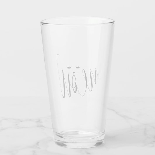 Meow Cat Glas (Achterkant)