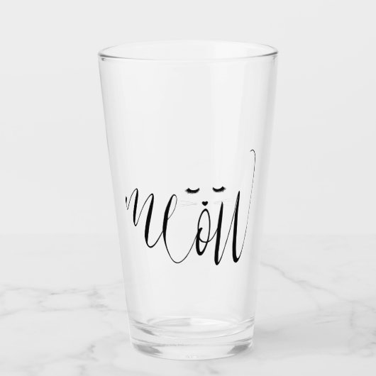Meow Cat Glas (Voorkant)