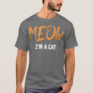 Meow Cat Halloween Costume Cat Mam Cat Pap T-shirt