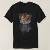Meow Cat Kitten Carrier T-Shirt (Design voorkant)