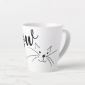 Meow Cat Latte Mok (Rechterhoek)