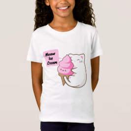 Meow Cat Love Ice Cream T-shirt