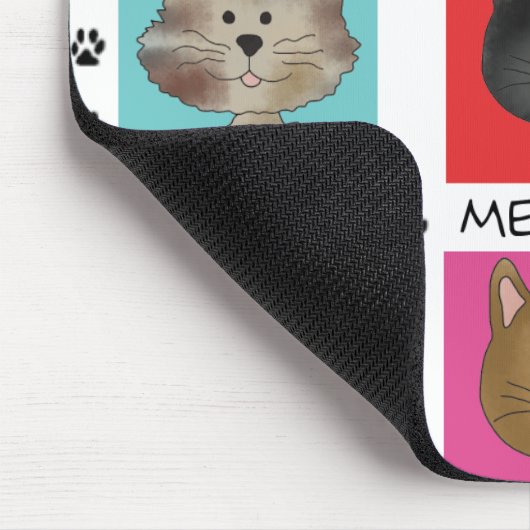 Meow Cat Lover Muismat (Hoek)