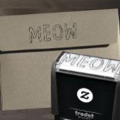 MEOW Cat Lover's Zelfinkt Stempel