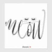 Meow Cat Sticker (Vel)