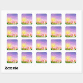 Meow Cat Sunrise Sticker (Vel)