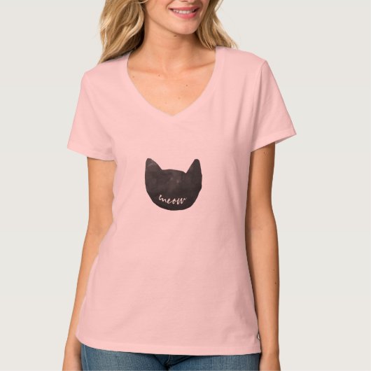 Meow Cat T-shirt (Voorkant)
