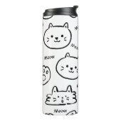Meow Cat Thermosbeker (Gedraaid links)