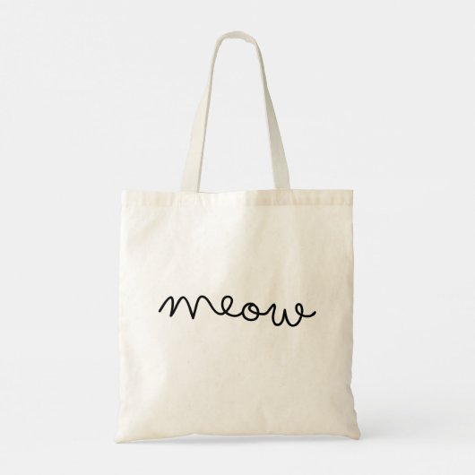 Meow Cat Tote Bag (Achterkant)