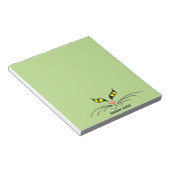 Meow Cats Yellow Notitieblok (Schuin)
