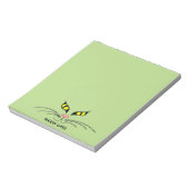 Meow Cats Yellow Notitieblok (Linkerzijde)