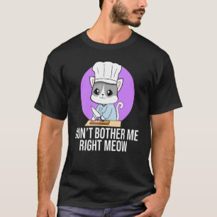 Meow Chef Cat Making Nigiri Sushi T-shirt