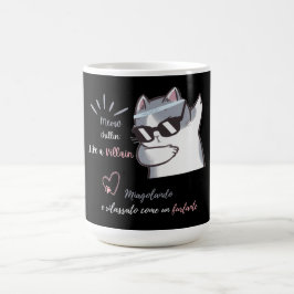 Meow Chillin' Like A Villain Funny Zonnebril Kat Koffiemok