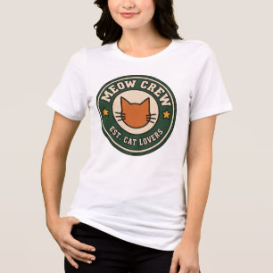 Meow Crew Varsity Patch Kat T-shirt Vintage Kat