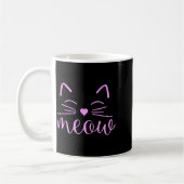Meow Cute Cat Face Funny Quote For Cat Fans  Koffiemok (Links)