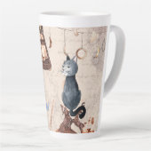 Meow Cute Magic School Cat Latte Mok (Rechterhoek)