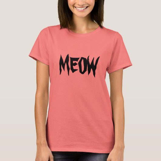 MEOW, dames Ringer T-shirt (Voorkant)