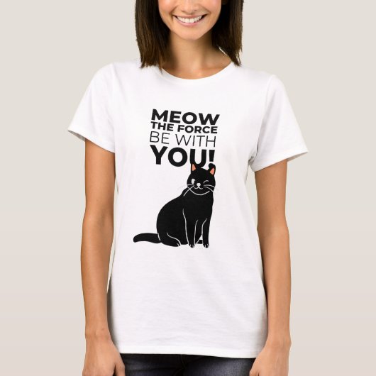 Meow de kracht t-shirt (Voorkant)