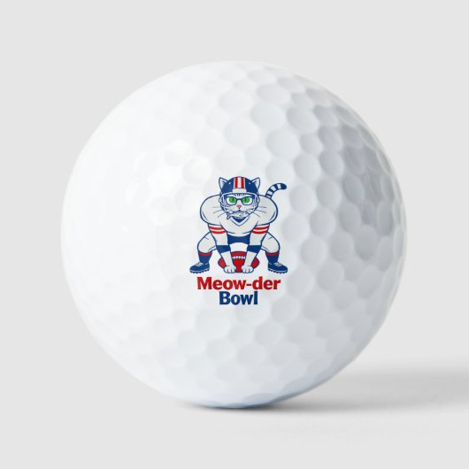Meow-der Bowl Golfballen (Voorkant)