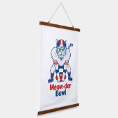 Meow-der Bowl Hangend Wandkleed (Gebogen)