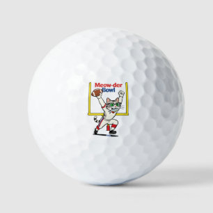 Meow-der Bowl Kampioen Kat Voetbal  Golfballen