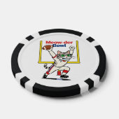 Meow-der Bowl Kampioen Kat Voetbal Poker Chips (Enkel)