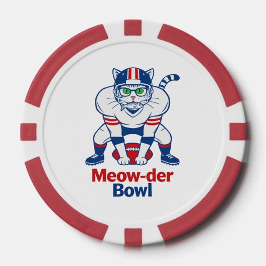 Meow-der Bowl  Poker Chips (Voorkant)