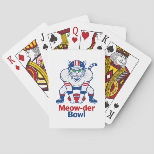 Meow-der Bowl  Pokerkaarten (Achterkant)