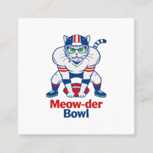 Meow-der Bowl  Vierkante Visitekaartje