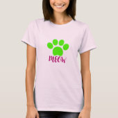 Meow Design T shirten voor Vrouwen - Mode/Trending T-shirt (Voorkant)