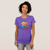 Meow Fun - Zoete Uitstraling Kat T-Shirt (Voorkant volledig)