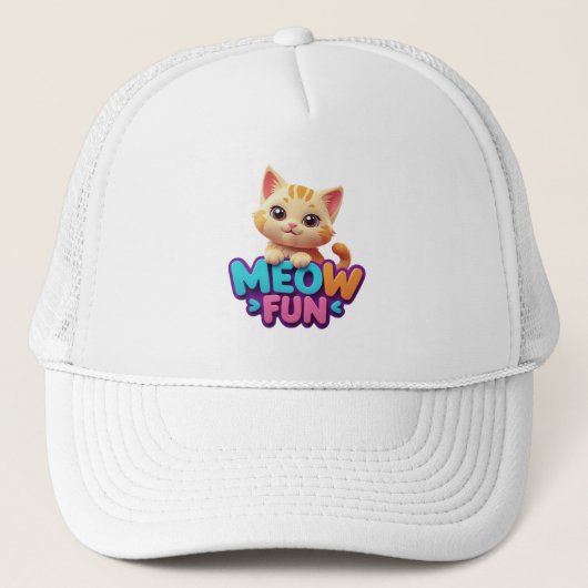 Meow Fun - Zoete Uitstraling Kattenhoed Trucker Pet (Voorkant)