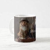 Meow & Go – Grappige Reisende Katten Mok Beschrijv (Voorkant links)