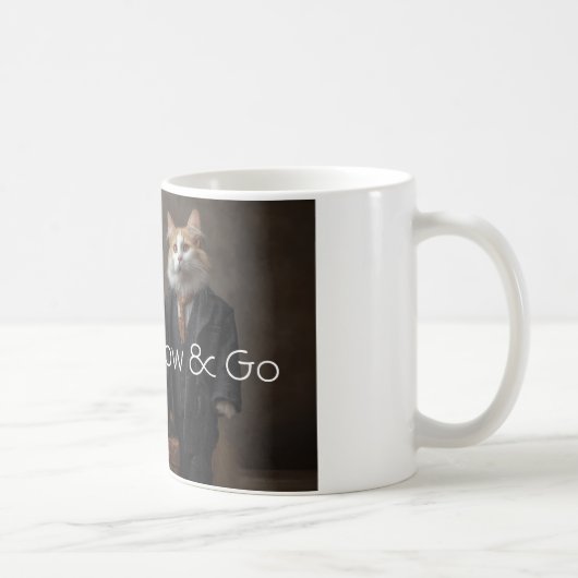 Meow & Go – Grappige Reisende Katten Mok Beschrijv (Rechts)