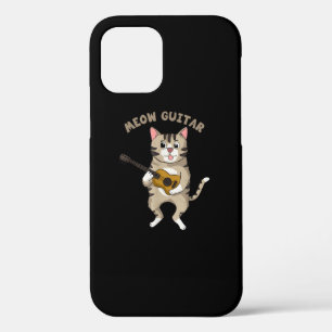 Meow Guitar Cute Cat Plays Guitar Funny Katten Case-Mate iPhone Case