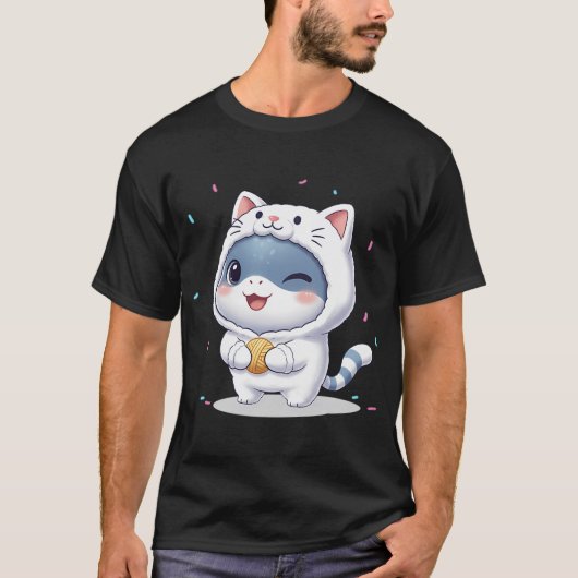 Meow Haai T-shirt (Voorkant)