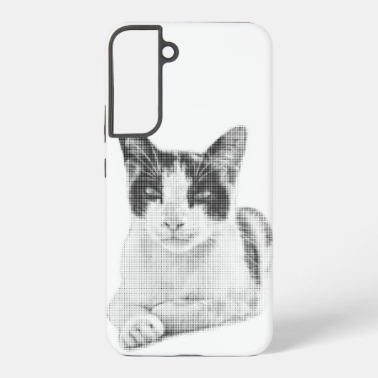 Meow Halftone Samsung Galaxy Hoesje (Achterkant)