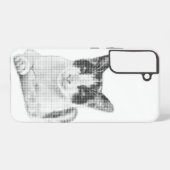Meow Halftone Samsung Galaxy Hoesje (Achterkant horizontaal)