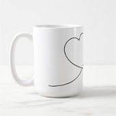 Meow heart and paw, mug for cat owners koffiemok (Links)