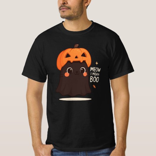 Meow, ik bedoel Boo T-shirt (Voorkant)