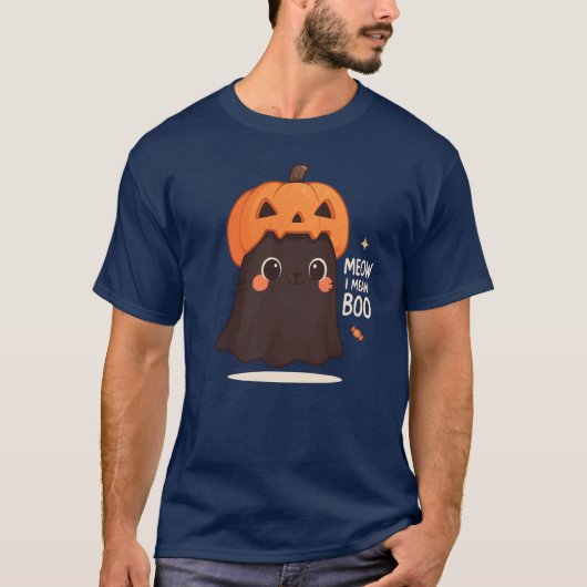 Meow, ik bedoel Boo T-shirt (Voorkant)