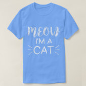 MEOW IK BEN EEN Cat Fun Cat Lover Halloween Costum T-shirt (Design voorkant)